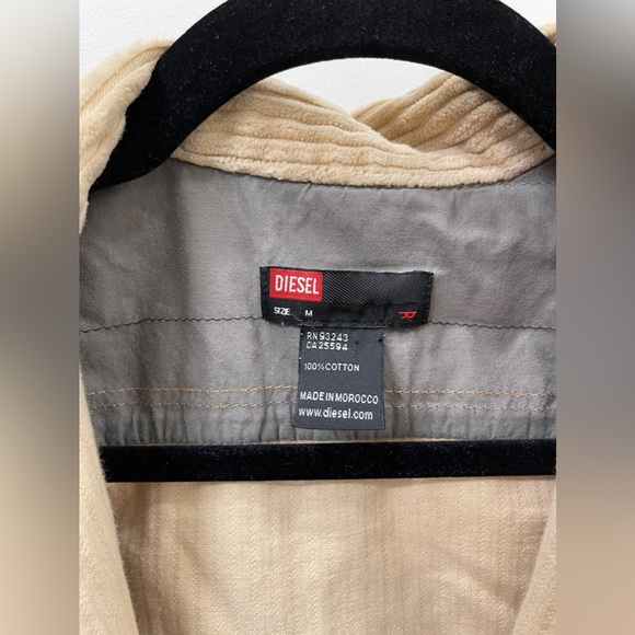 Women’s Diesel Tan Corduroy Jacket Size M  ⛽️💛 - Picture 3 of 4